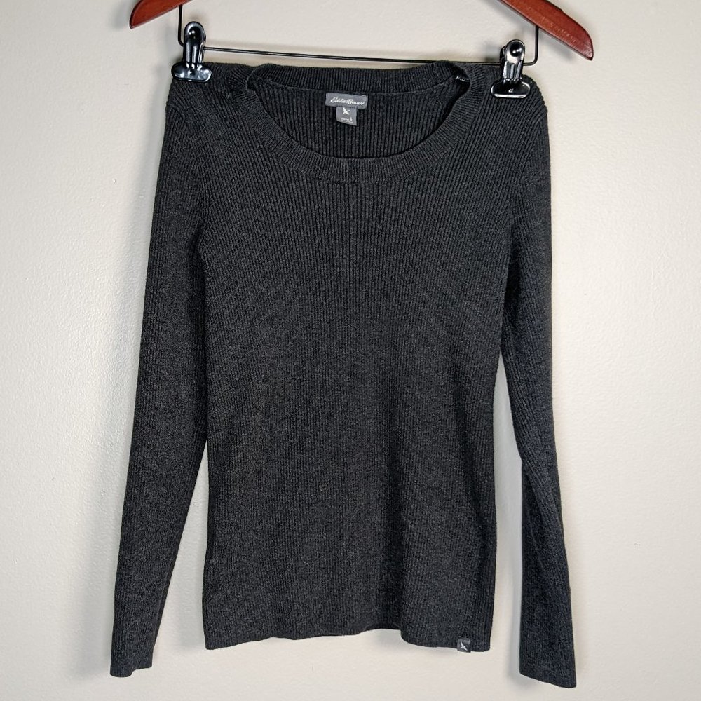Eddie Bauer Sweater Gray sz S